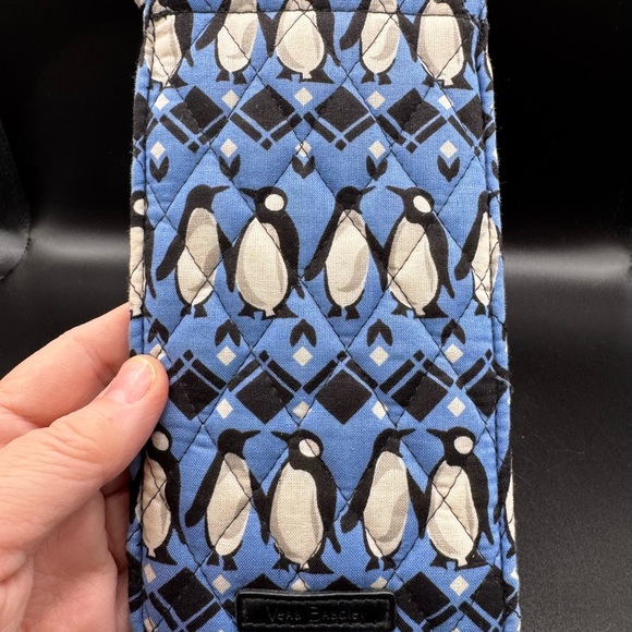 Vera Bradley Blue Playful Penguin Pattern eyeglass Case - Picture 5 of 5